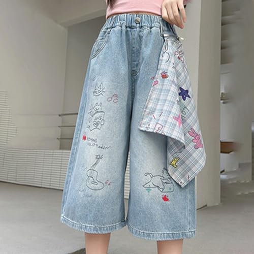 Short jean pour fille ample décontracté tendance été - 5