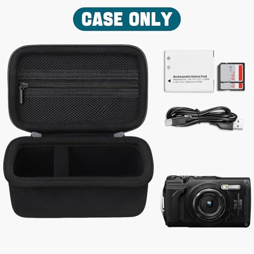 Funda rígida para cámara Olympus Tough TG-7 negra miniatura 5
