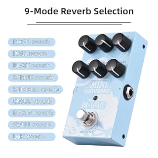 Jemora Pédale d’effet guitare Pédale de réverbération numérique Effecteur de réverbération à modélisation numérique avec sélection de réverbération à 9 modes pour guitare basse – MINI-UNIVERS - Les Beatles, Paul McCartney, John Lennon, RIngo Starr, George Harrison Jemora Pédale d'effet guitare Pédale de réverbération numérique Effecteur de réverbération à modélisation numérique avec sélection de réverbération à 9 modes pour guitare basse - MINI-UNIVERS – Image 7
