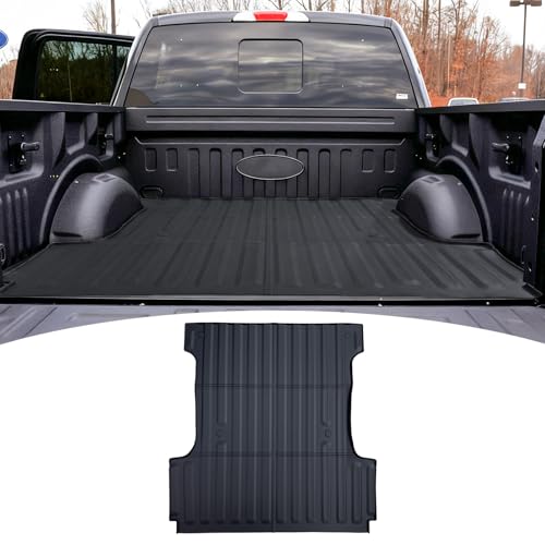 JTYZSM Truck Bed Mat for 2015-2025 Ford F150 5.5FT Bed Liner All Weather Protection Bed Cargo Mat Pickup Car Accessories(for 15-25 F-150 5.5FT)