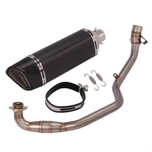 Système d'échappement moto carbone X-ADV 750 avec silencieux et tube avant de liaison premium Type C