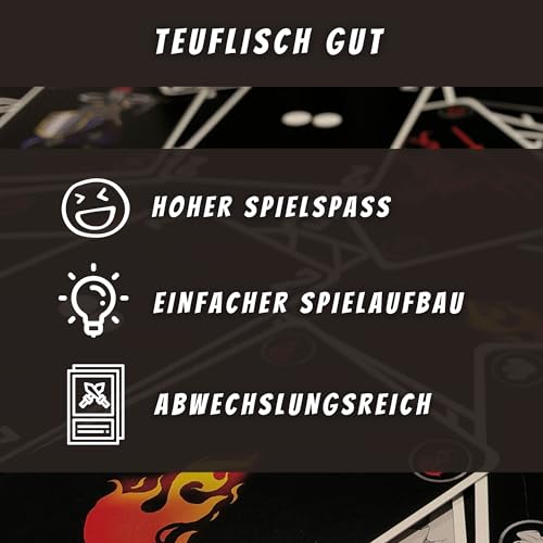 L4 LUZIFERS4 Card Game with Devilish Fun, Game for Adults and Boys Game Evenings with Friends or Family, for 2 to 8 Players - Image 3