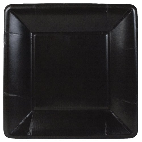 Platos cuadrados desechables Caspari 7.25 in miniatura 1