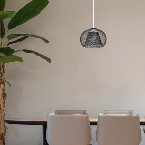 Decoración Elegante y Duradera con Pantalla Lámpara Colgante de Hierro 7