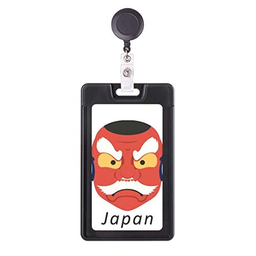 Porte-badge rétractable enrouleur carte et badge motif fantôme japonais