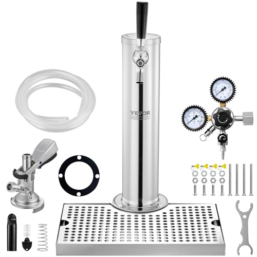 VEVOR Kegerator-Turm-Kit, Einzelzapfhahn-Bierumrüstsatz...