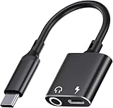 タイプC イヤホンジャック 変換アダプター 2 in 1 USB-C to 3.5mm オーディオ変換アダプターそして【2026新版】充電と音楽を同時に楽しめる 内蔵DAC HIFI音質 60W急速充電 通話可能 音楽調節 iPhone 15/16/17/iPadシリーズおよびAndroidデバイスなどのType-C機器に対応 image