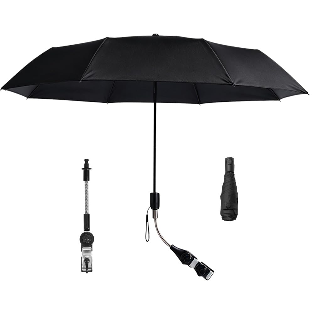 Mineup Sonnenschirm Sonnenschutz Für Kinderwagen & Buggy, Universal Sonnenschirm Kinderwagen, Kinderwage Regenschirm, Sonnenschir Buggy, UPF 50+, Faltbarer, Bequem Und Bequem Für Rund- Und Ovalrohre