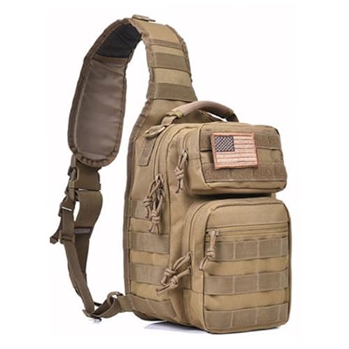 Sac à bandoulière tactique homme pour randonnée camping et voyage imperméable