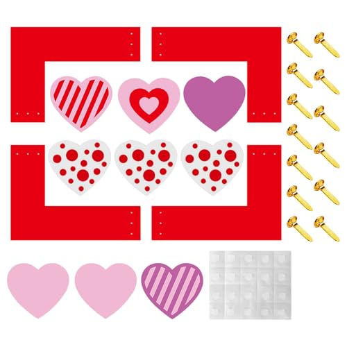SMASOLO Marco de Fotos para San Valentín en Forma de Corazón Papel Resistente Tamaño 70 X 50 CM Accesorio para Sesiones de Fotos Románticas y Fotomatón Decoración para Bodas y