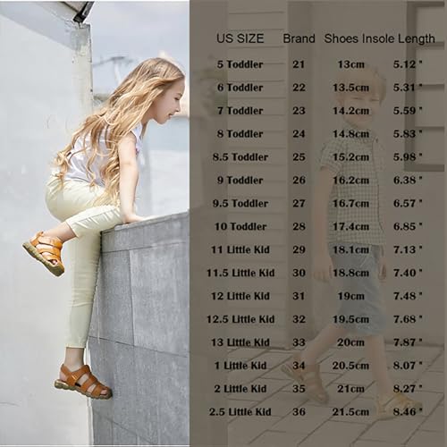Boys Girls Leather Close Toe Outdoor Sports Sandals Beach Sandals2