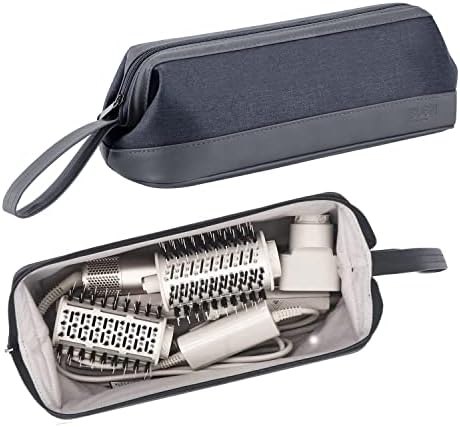 WINZEDGE Airwrap Travel Case for Dyson/Shark Flexstyle, Travel Pouch for Dyson Airwrap/Shark Flexstyle Complete Styler and Attachments, Travel Bag for Dyson/Shark Hair Dryer (Gray)