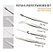 FEITA Professional Craft Tweezers Stainless Steel Precision Tweezer Set for Hobby, Electronics, Model Making, Jewelry Picking Tool - 4 Pieces