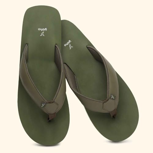 Image of YOHO OAK's Big Size Slipper for Big Feet Mens |Soft Ortho slippers | Soft comfortable and stylish flip flop slippers for men| Plus size slipper