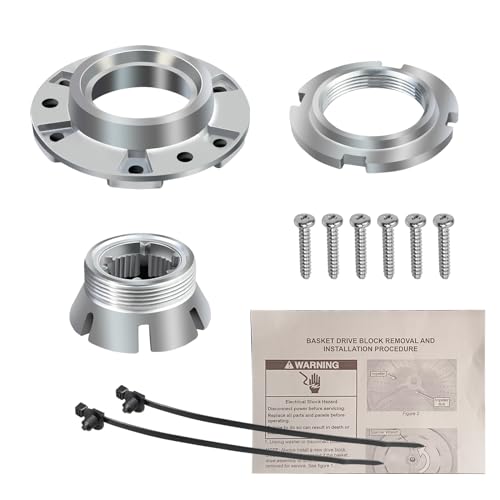 W10324651 Washer Metal Drive Hub Kit Compatible With Whirlpool Maytag Kenmore Washing Machine Drum Mounting Hub replaces W10528947 W10291415 W10396887 Tub Hub Replacement Washer Basket Drive Block