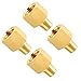 SUNGATOR 4-Pack Brass Pipe Fitting, Reducer Adapter, 1/8