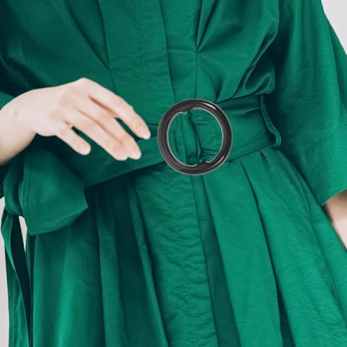 Image of 6 Pcs Round T-Shirt Clips 1.37 Inch Clothes Corner Knotted Buckles for Summer Shirts Scarves Fashion Scarf Clip Rings Decoration