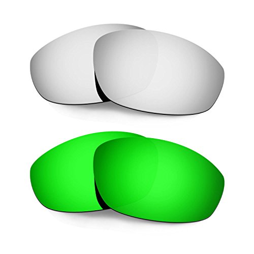 Verres TAC polarisé vert anti-reflet pour monture Oakley Whisker Titane