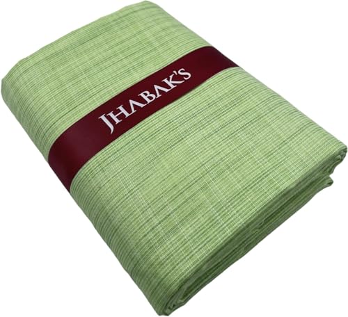 Image of JHABAK'S Unstitched Cotton Blend Solid Shirt & Trouser Fabric - 2.25 m Shirt Cloth - 1.20 m Pant Piece