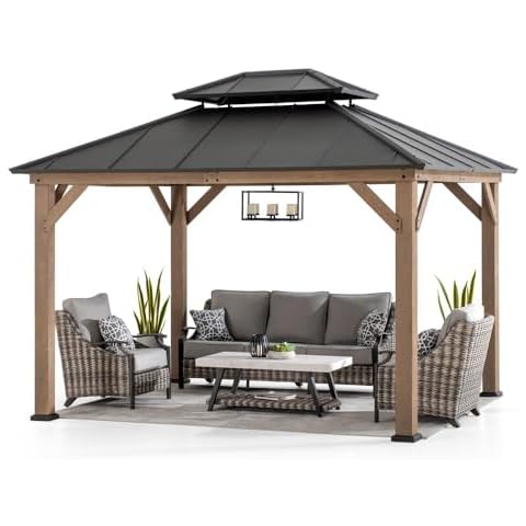 Sunjoy Wood Gazebo Cover