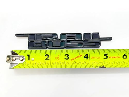 2Pc 2019-2024 Trail Boss Emblem 3D Badge Nameplate Logo Sticker Decal Replacement for Trail Boss 1500 2500 HD (All Black) by Aimoll - Used condition - Image 3
