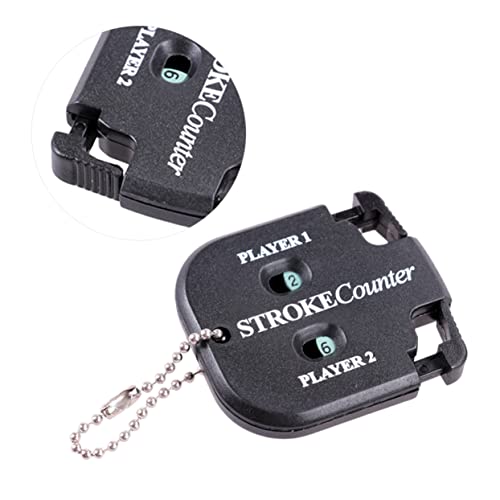 Contador de puntuación para golf KOMBIUDA profesional, indicador doble de puntuación, negro, para 2 jugadores miniatura 1