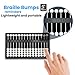 MAUJOY The Blind Abacus - Professional 15-Row Braille Learning Tool with Tactile Signs, ABS Material - Ideal for Math Concept Learning (14+ Years Old and Above to use)
