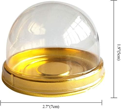 Miniatura 2 de 100 recipientes para cupcakes con cúpula transparente de 2 pulgadas para magdalenas de plástico transparente para queso, pastelería, postre, pastel