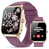 Smart Watch for Women Men - Answer/Make Call, Fitness Tracker Smartwatch for Android iPhone Compatible, Sleep Monitor Cycle, 110+ Sports Modes Step Counter (Modern, WineRed, 1.83)