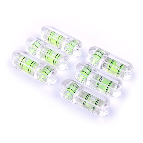 Atoplee Spirit Bubble Level Caravan Camping Outdoors Surface Leveler (Mini T-type Bubble Level,6pcs)