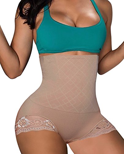 Bafully Body Shapers for Womens Waist Control Tummy Slimmer Underwear Seamless Butt Trainer Panties (3XL/4XL, Beige)
