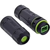 Inline LWL-Kupplung SC Simplex, IP68, wasserdicht, Outdoor Glasfaserverbinder, Singlemode, SC SC Verbindung für M20 Gehäuse, 69927D