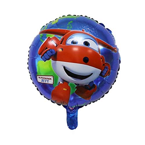 Ballon 16pcs Super Wings Ballon Jett Balloons Super Wings Jouets Jouets Fête d'anniversaire 32 pouces Numéro Décorations Enfants Toy Ballon Décoration d'intérieur ( Color : 1pcs 18inch balloon ) Cover