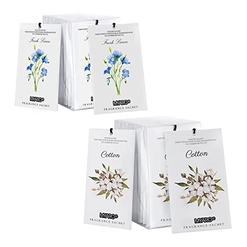 MYARO Scented Sachets for Drawer and Closet, Long-Lasting Sachets Bags Air Freshener Fresh Scents, Potpourri Bags Home Fragrance Sachet for Lover