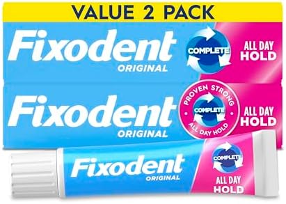 Fixodent Complete Original Denture Adhesive Cream Twin Pack 4.8 Oz