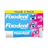 Fixodent Complete Original Denture Adhesive Cream, 2.4 Ounce, Pack of 2