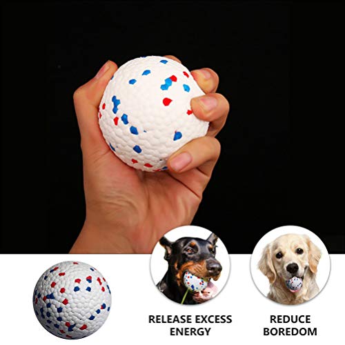 UKCOCO 3 Peças de Borracha de Látex para Cães Bolas de Brinquedos Interativos Brinquedos de Mastigar