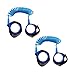LATRAT 2PCS Harnais de Sécurité Pour Enfant Anti Perdu Laisse Enfant Strap Poignet Laisse Ceinture de Sécurité Pour Enfant (Bleu)