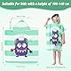 MOKANI Badeponcho Kinder mit Kapuze, Mikrofaser Handtuch Poncho füR MäDchen, Jungen, Weich & SaugfäHig Strandtuch Badetuch Badehandtuch füR für Badezimmer, Schwimmbad, Reisen (Kinderhöhe: 100-140 cm)