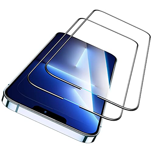 ESR Armorite Screen Protector Compatible with iPhone 13 Pro Max, with Easy Installation Frame, 110 lb of Force…