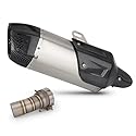 Auspuffanlage Für BMW R1300GS ADV Motorrad Slip-On-Auspuffanlage Mit Edelstahl-Mittelrohr Und Großem Schalldämpfer