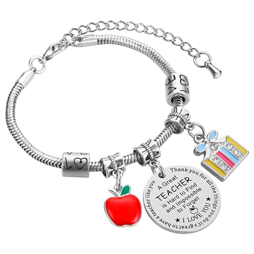 iJuqi Teacher Appreciation Gifts for Women - Teacher Bracelet Gift for Christmas, Valentine’s Day Teachers Appreciation Week3