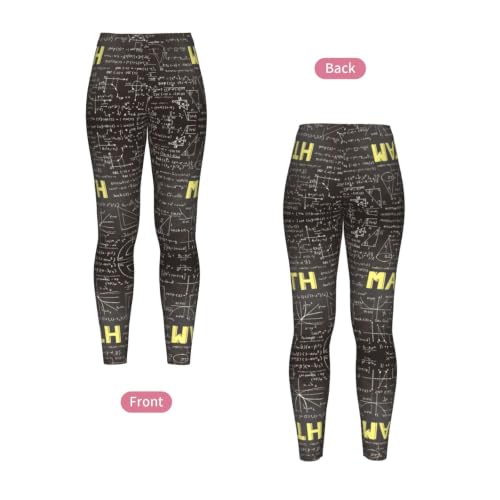 Leggings de matemáticas para mujer pantalones suaves de gimnasio y senderismo 4