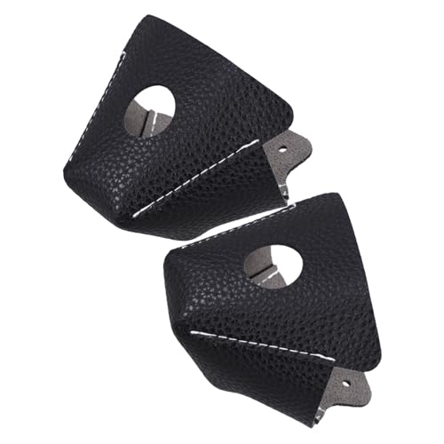 1 Pair PVC Shields for Skates Toe Protection Sleeves for Roller Inline Skates for Quad Skating Black
