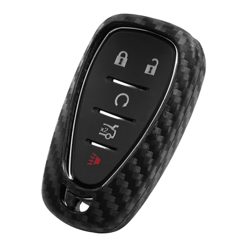 Coque de clé silicone pour Chevrolet Cruze protège des rayures et chutes étui carbone