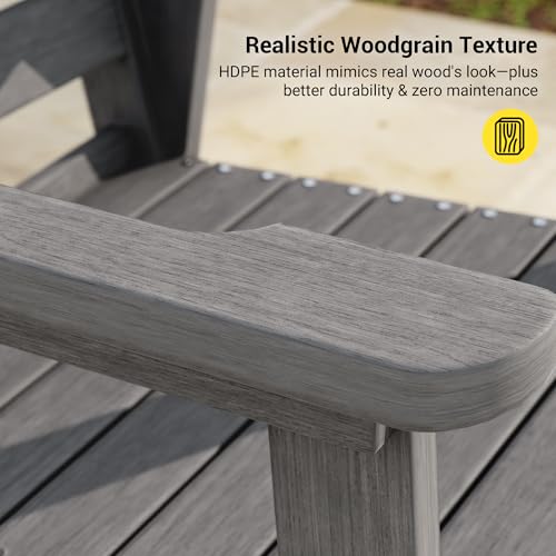 Image of HDPE Outdoor Dining Chairs Set of 2