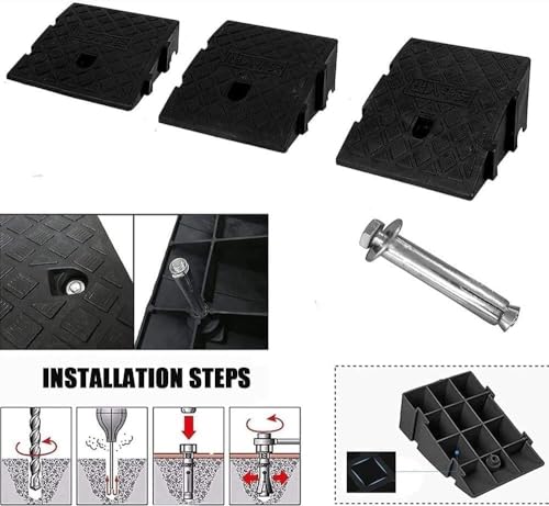 Rampa de umbral portátil para silla de ruedas, negro miniatura 4