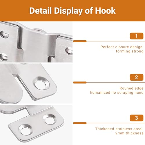 Image of 16Pcs Stainless Steel Interlock Hanging Buckle, Flush Concealed Mount Brackets, Z Clip Bracket for Picture Display Art Gallery