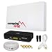 Produktbild HB-DIGITAL SAT Set Sat-Flachantenne Single 1 Teilnehmer + SAT-Recever + Halterung + 10m Kabel + Fensterdurchführung + 4X F-Stecker + 2X Gummitüllen + HDMI Kabel | Full HD