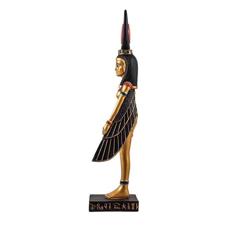 Figurine Isis déesse égyptienne résine peinte main pour décoration fade